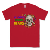 Red on tuesdays we wear beads skull Classic Tee - FaDigitalArtStudio
