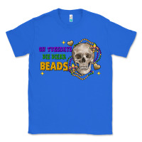 True Royal on tuesdays we wear beads skull Classic Tee - FaDigitalArtStudio