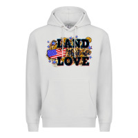 Dove Grey Land that we love 4th of July Premium Hoodie - Neo Western