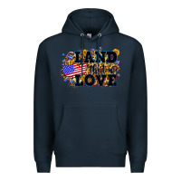Navy Land that we love 4th of July Premium Hoodie - Neo Western