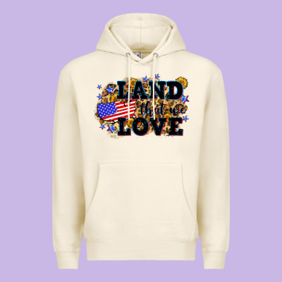 Land That We Love 4th Of July Premium Hoodie Designed By Neo Western