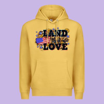 Land That We Love 4th Of July Premium Hoodie Designed By Neo Western