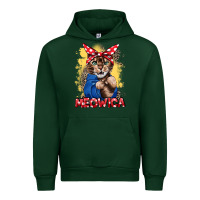 Forest Green Meowica 4th of july Urban Hoodie - CowGirlArtShop