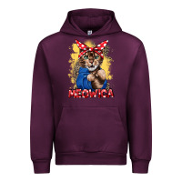 Mauve Wine Meowica 4th of july Urban Hoodie - CowGirlArtShop