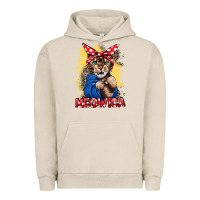 Pigment French Oak Meowica 4th of july Urban Hoodie - CowGirlArtShop