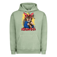 Pigment Oil Green Meowica 4th of july Urban Hoodie - CowGirlArtShop