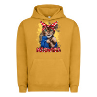 Pigment Peanut Butter Meowica 4th of july Urban Hoodie - CowGirlArtShop