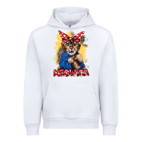 White Meowica 4th of july Urban Hoodie - CowGirlArtShop