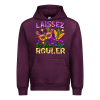 Mauve Wine laissez les bon temps rouler Urban Hoodie - FaDigitalArtStudio