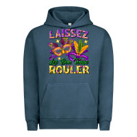 Pigment Midnight Navy laissez les bon temps rouler Urban Hoodie - FaDigitalArtStudio