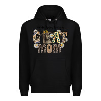 Black kinda busy being a goat mom Premium Hoodie - CowhideDigitalArt
