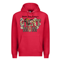 Cardinal kinda busy being a goat mom Premium Hoodie - CowhideDigitalArt