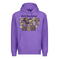 Purple kinda busy being a goat mom Premium Hoodie - CowhideDigitalArt