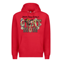 Red kinda busy being a goat mom Premium Hoodie - CowhideDigitalArt