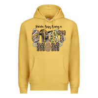 Antique Gold kinda busy being a goat mom Premium Hoodie - CowhideDigitalArt