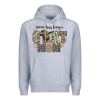 Heather Grey kinda busy being a goat mom Premium Hoodie - CowhideDigitalArt
