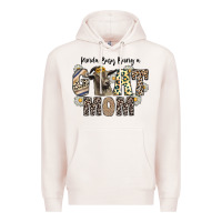 Pale Pink kinda busy being a goat mom Premium Hoodie - CowhideDigitalArt