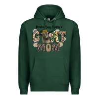 Sports Green kinda busy being a goat mom Premium Hoodie - CowhideDigitalArt