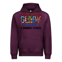 Mauve Wine It's the guts and it's the glory a hundred stripes Urban Hoodie - Neo Western