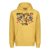 Antique Gold Party like its 1776 4th of july Premium Hoodie - CowGirlArtShop