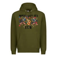 Army Green Party like its 1776 4th of july Premium Hoodie - CowGirlArtShop