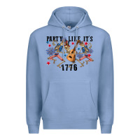 Colony Blue Party like its 1776 4th of july Premium Hoodie - CowGirlArtShop