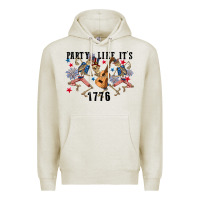 Oatmeal Heather Party like its 1776 4th of july Premium Hoodie - CowGirlArtShop