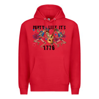 Red Party like its 1776 4th of july Premium Hoodie - CowGirlArtShop