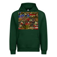 Forest Green Hunting leopard USA flag tumbler 4th of july Urban Hoodie - Neo Western
