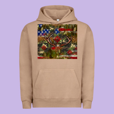 Hunting Leopard Usa Flag Tumbler 4th Of July Urban Hoodie Designed By Neo Western