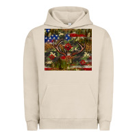Pigment French Oak Hunting leopard USA flag tumbler 4th of july Urban Hoodie - Neo Western