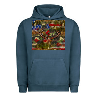 Pigment Midnight Navy Hunting leopard USA flag tumbler 4th of july Urban Hoodie - Neo Western
