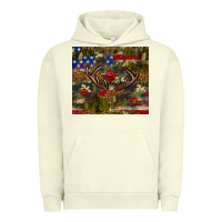 Pigment Pistachio Hunting leopard USA flag tumbler 4th of july Urban Hoodie - Neo Western