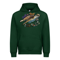 Forest Green just a girl who loves turtles Urban Hoodie - SublimationCraftShop