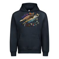 Navy just a girl who loves turtles Urban Hoodie - SublimationCraftShop