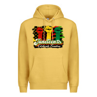 Antique Gold juneteenth celebrate freedom Premium Hoodie - HRA Design Shop