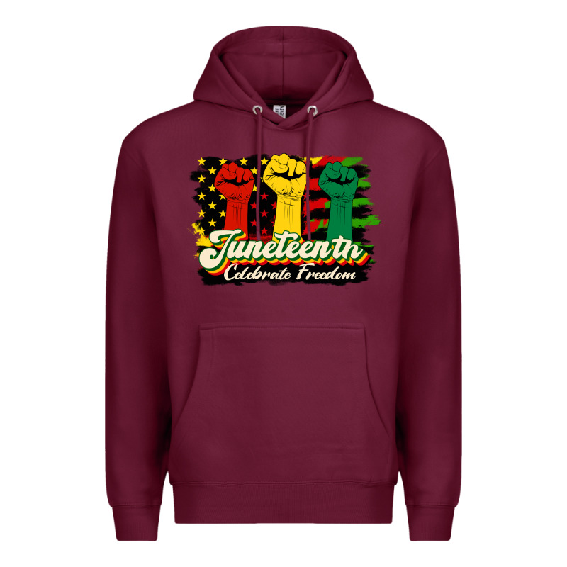 Juneteenth Celebrate Freedom Premium Hoodie by HRA Design Shop | Teevron