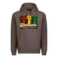 Coffee juneteenth celebrate freedom Premium Hoodie - HRA Design Shop