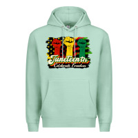 Seafoam juneteenth celebrate freedom Premium Hoodie - HRA Design Shop