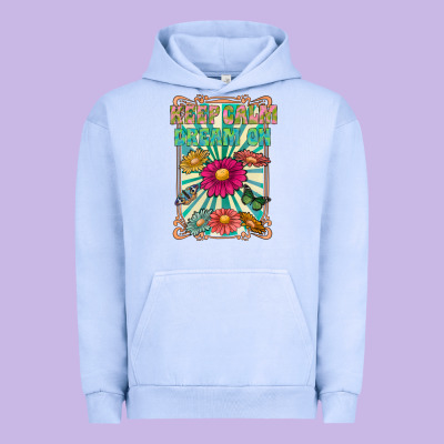 Keep Calm Dream On Urban Hoodie Designed By Cowhidedigitalart
