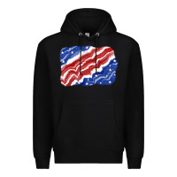 Black Patriotic tie dye background 4th of july Premium Hoodie - CowGirlArtShop