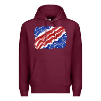 Burgundy Patriotic tie dye background 4th of july Premium Hoodie - CowGirlArtShop