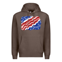 Coffee Patriotic tie dye background 4th of july Premium Hoodie - CowGirlArtShop