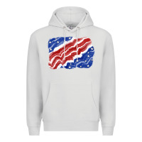 Dove Grey Patriotic tie dye background 4th of july Premium Hoodie - CowGirlArtShop