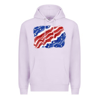 Lilac Patriotic tie dye background 4th of july Premium Hoodie - CowGirlArtShop