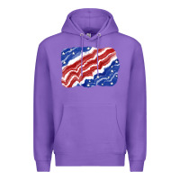 Purple Patriotic tie dye background 4th of july Premium Hoodie - CowGirlArtShop