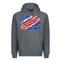 Rock Patriotic tie dye background 4th of july Premium Hoodie - CowGirlArtShop