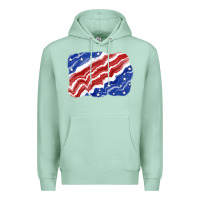 Seafoam Patriotic tie dye background 4th of july Premium Hoodie - CowGirlArtShop