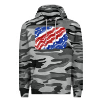 Slate Camo Patriotic tie dye background 4th of july Premium Hoodie - CowGirlArtShop