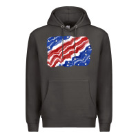 Smoke Patriotic tie dye background 4th of july Premium Hoodie - CowGirlArtShop